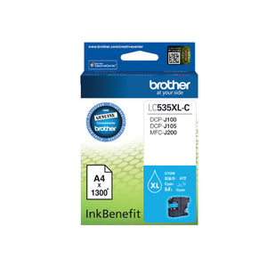 Brother LC535XL | Cyan Magenta Yellow | 1300 pages