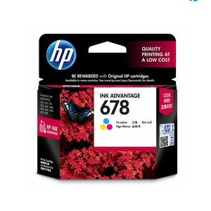 Genuine HP 678 Ink Advantage Cartridge - Tri-color
