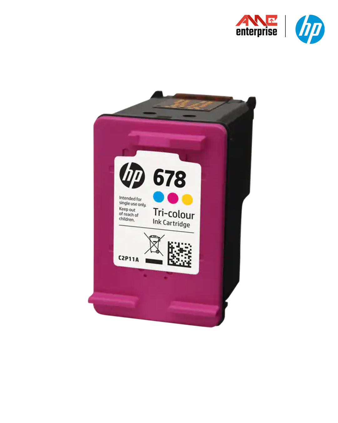 Genuine HP 678 Ink Advantage Cartridge - Tri-color