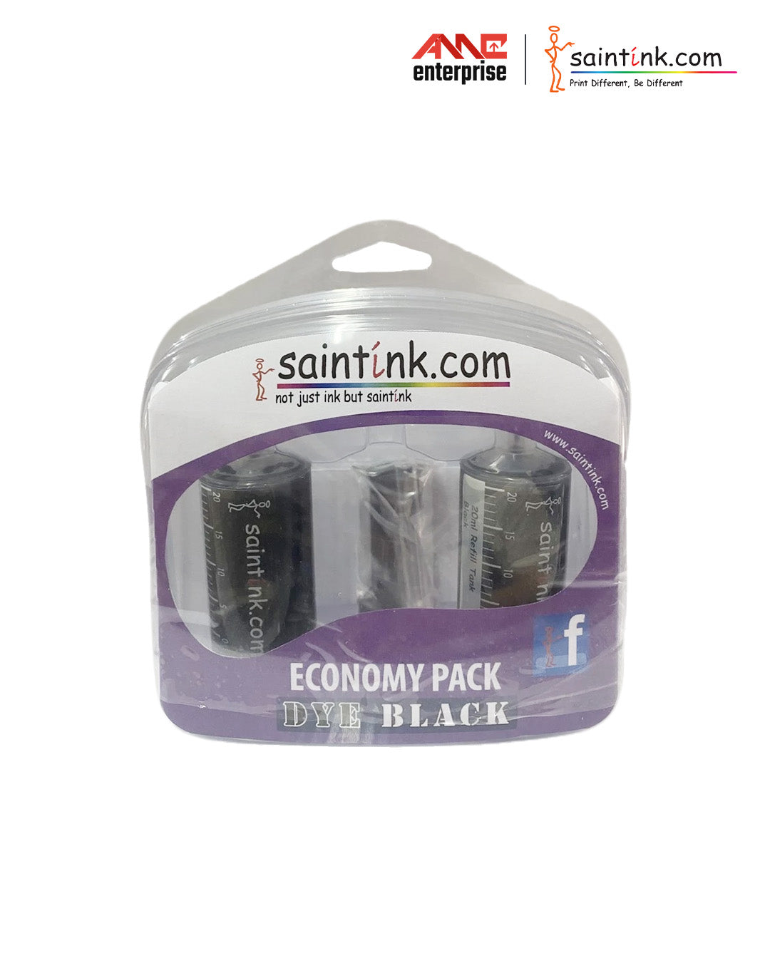 Saintink Economy Pack 20ml Refill Tank Black [Universal for Various Model]