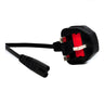 Tinytech 2 Hole Power Cord With Fuse For Laptop Printer