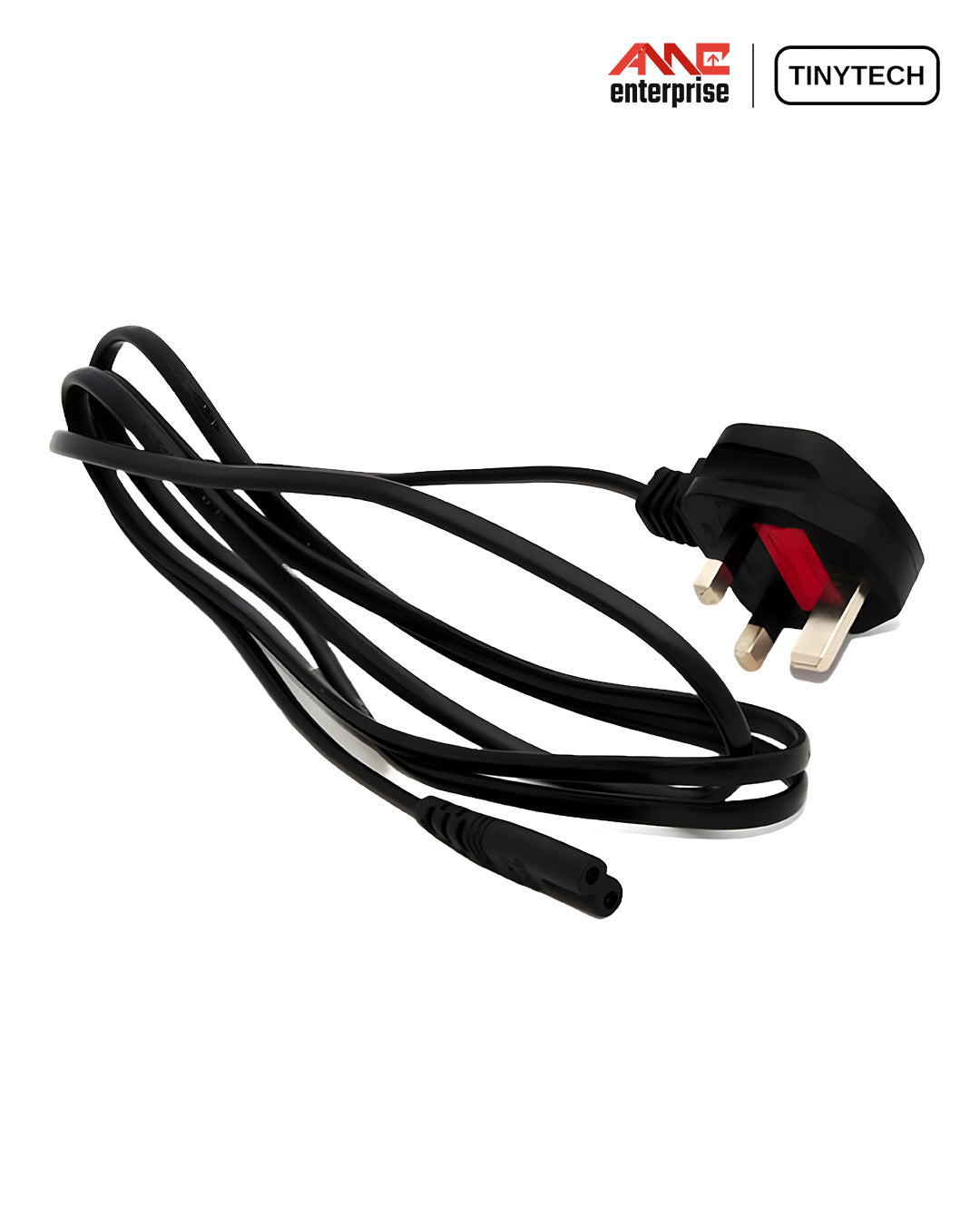 Tinytech 2 Hole Power Cord With Fuse For Laptop Printer