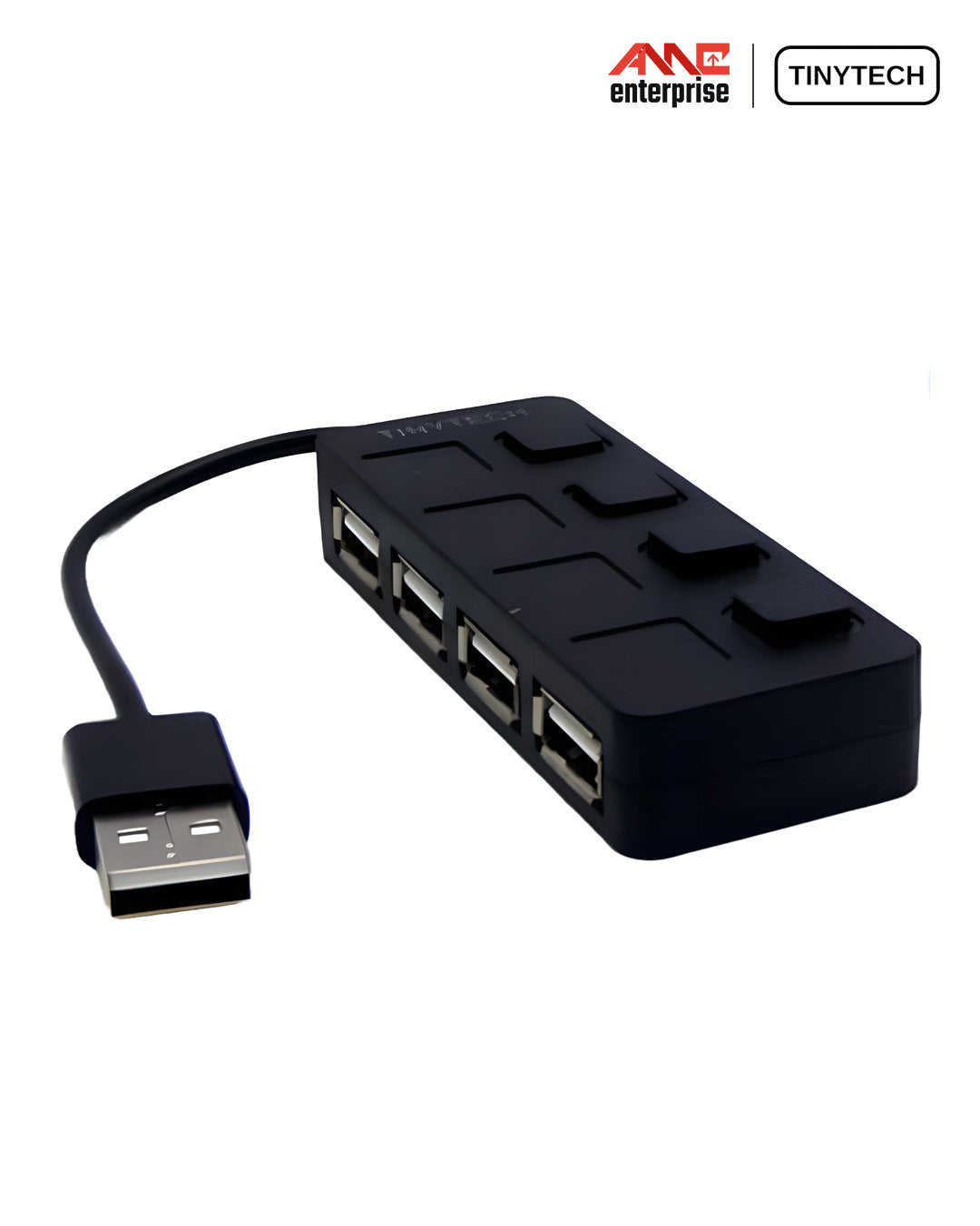 Tinytech USB V2.0 4 Ports Hub 480Mbps High Speed Hub [USBHUB-TY2421]