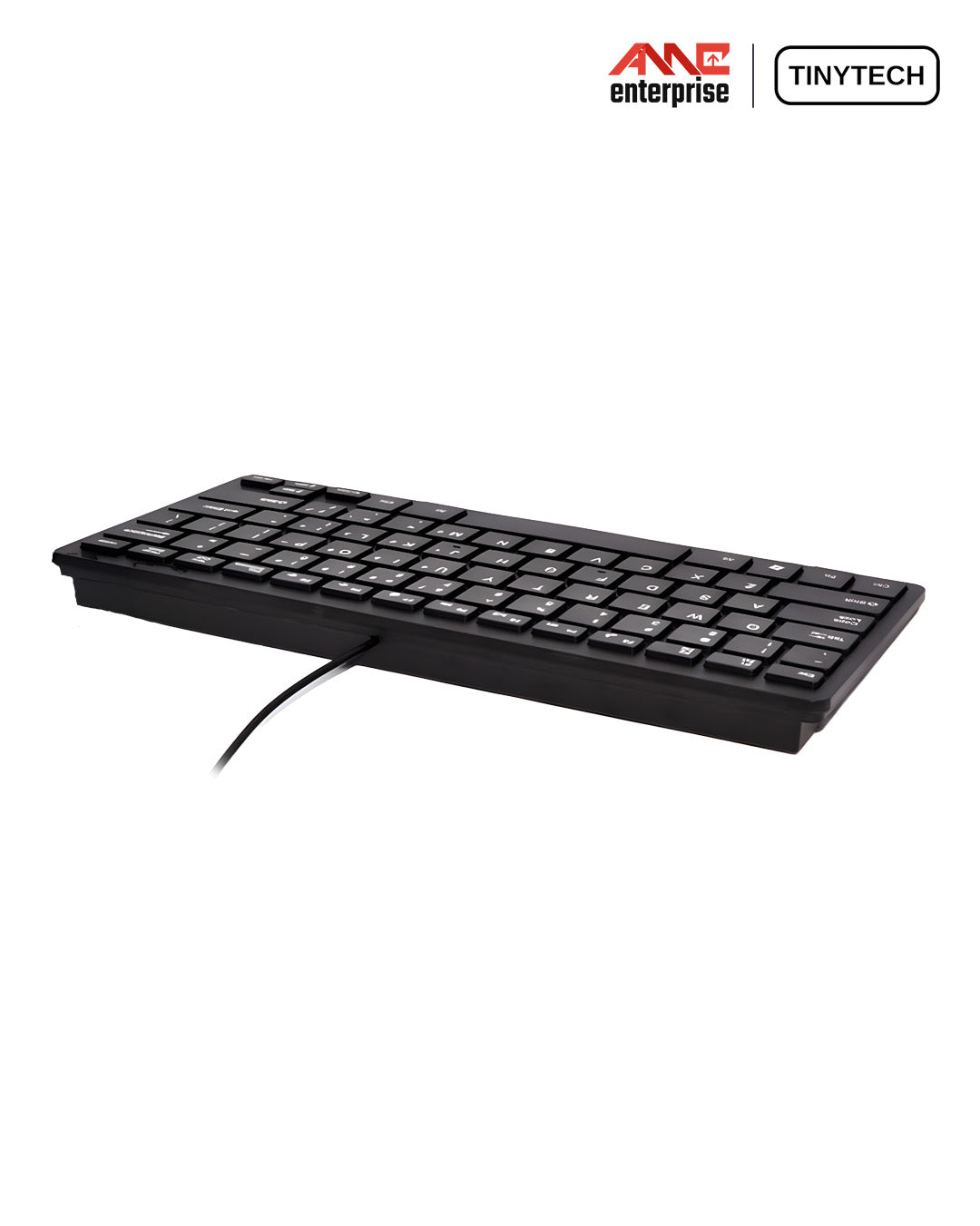 Tinytech KB-MN902/U 78Keys Mini Computer Keyboard Ultra Slim Chocolate Key-caps Design