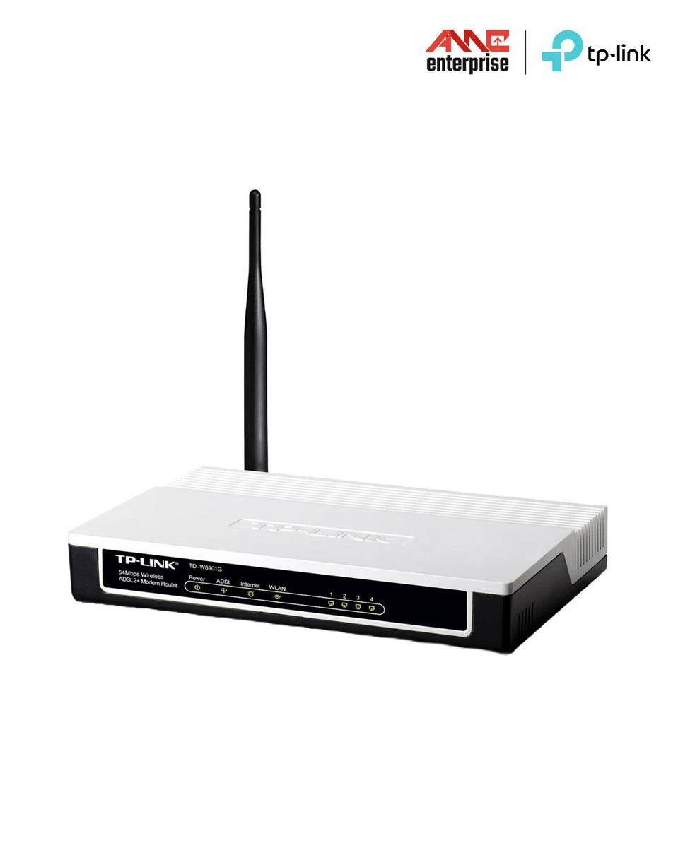 TP-Link 54Mbps Wireless ADSL2+ Modem Router TD-W8901G – AMC Enterprise