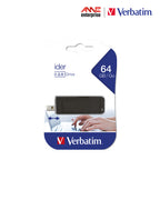 VERBATIM Slider USB 2.0 64GB Flash Drive